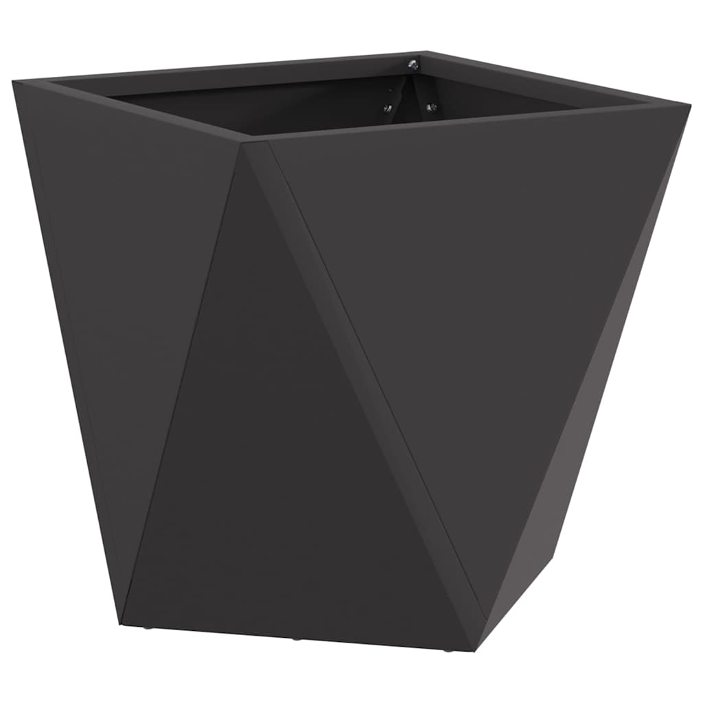 Jardinera 2 Uds. Negro 30 X 30 X 30 Cm Acero_4
