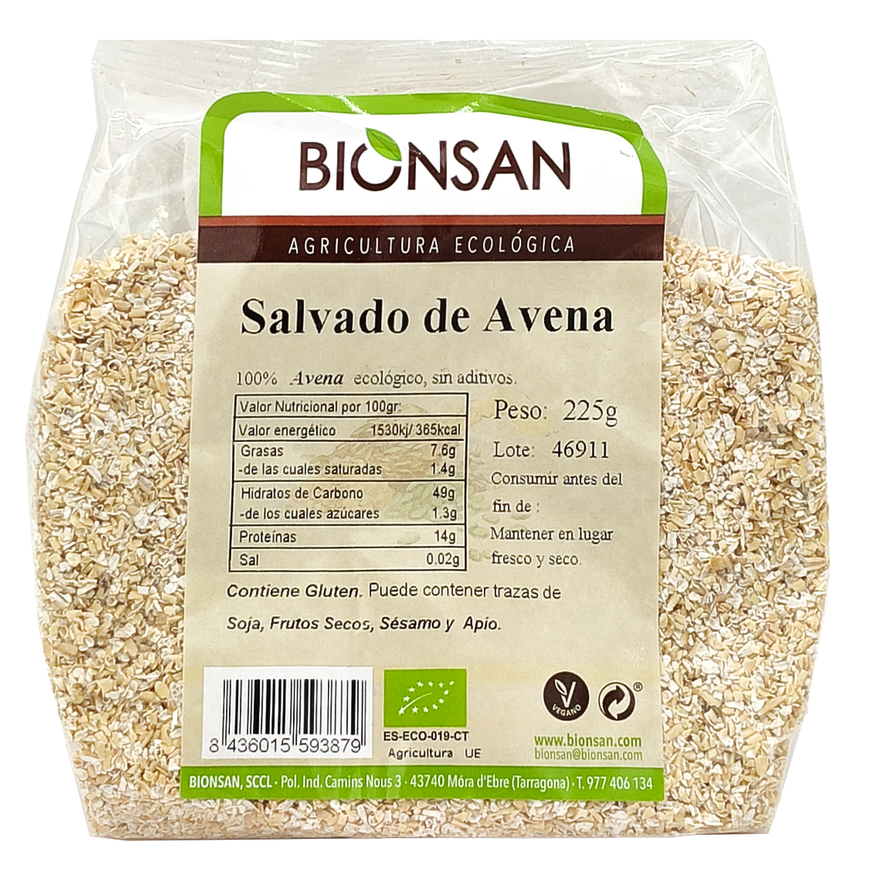 Salvado De Avena Eco Bionsan 225gr_0