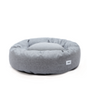 Cafide Cama Donut Para Perro Con Tejido De Chenilla Gris. Modelo Nuba. Talla M (80x80x20 Cm)