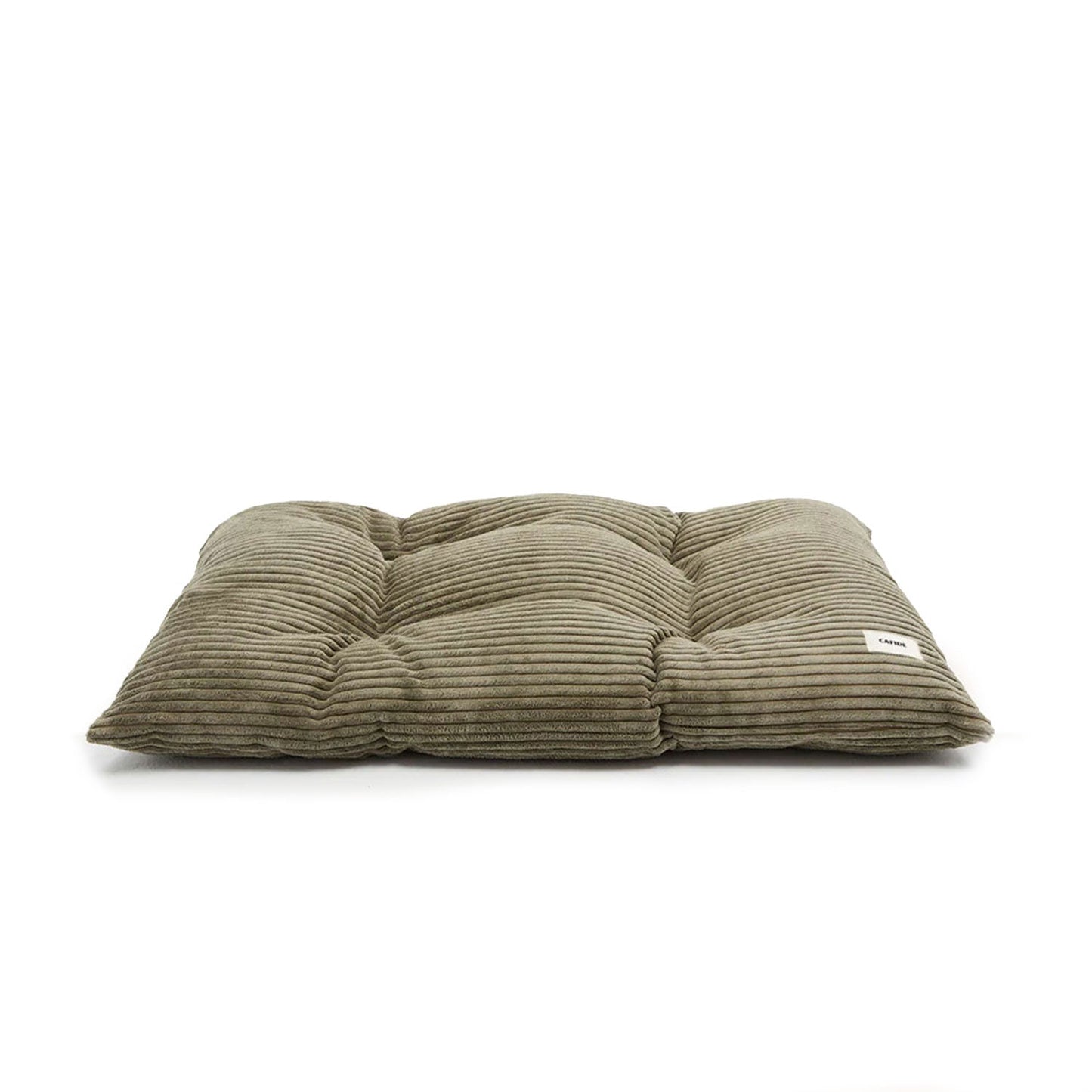 Cafide Cojín De Material Reciclado Para Perro Con Tejido De Pana Verde. Modelo Bela._0