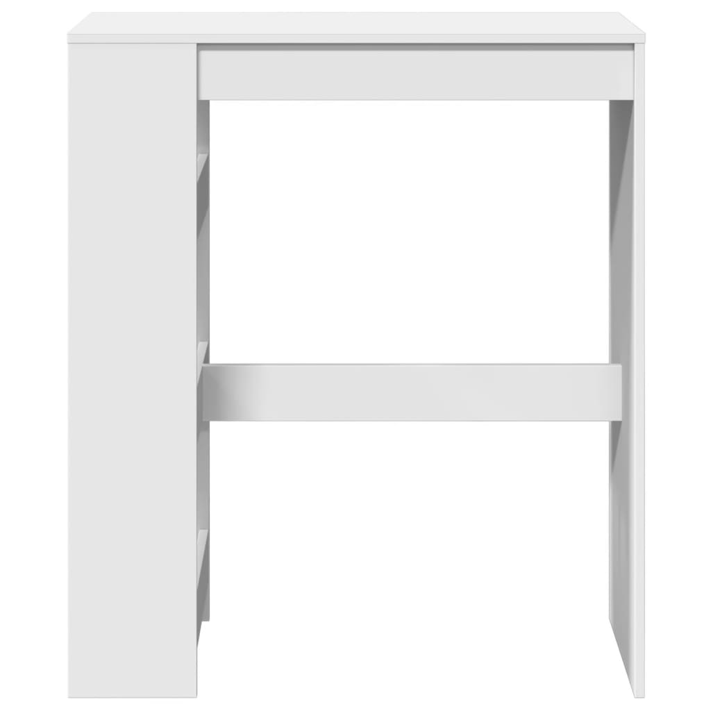 Mesa Alta Con Estantes Madera Ingeniería 90x40x103,5 Cm_2
