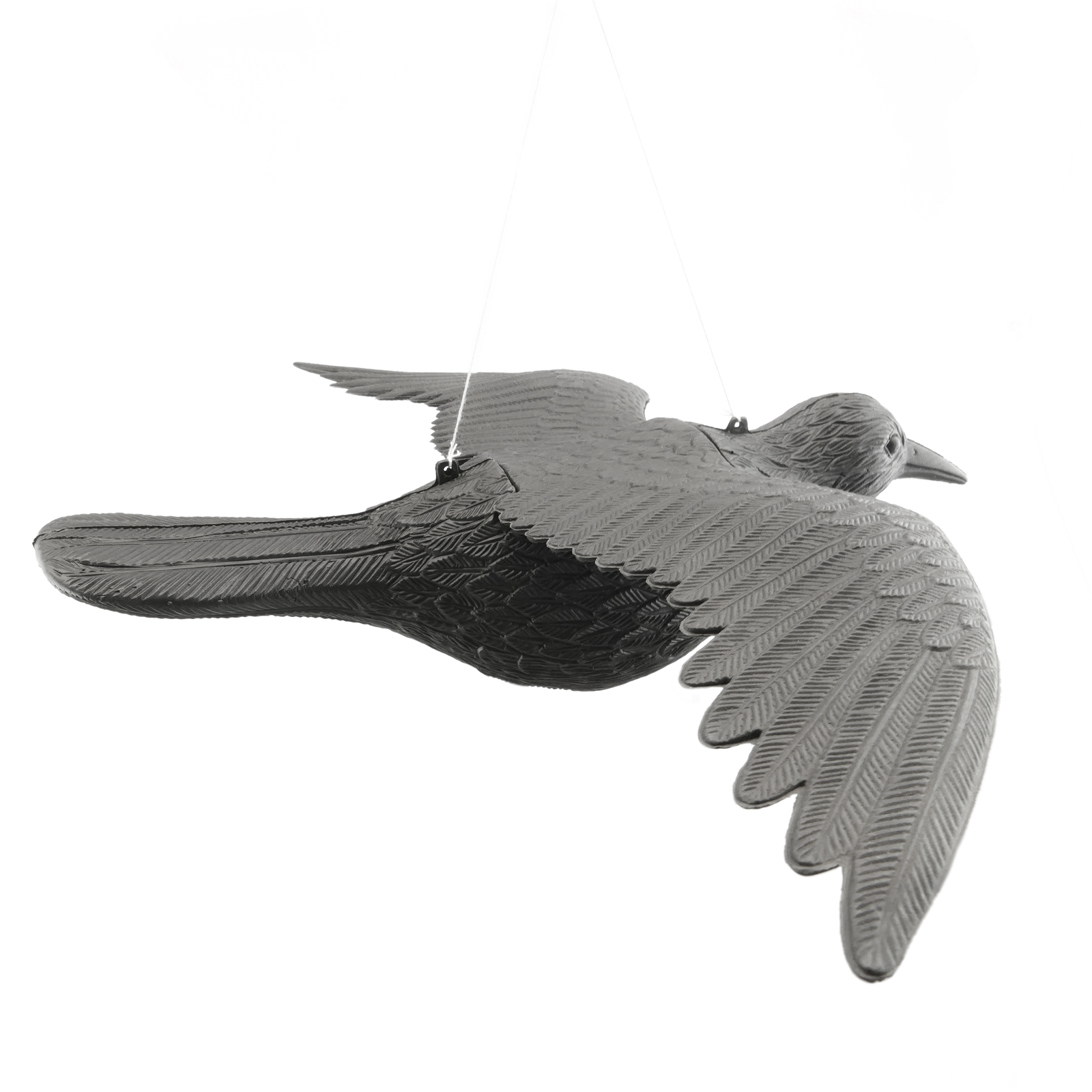 Ahuyentador De Aves Tipo Estatua Cuervo Volador 58 X 42 Cm_4