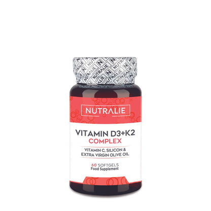 Nutralie Vitamina D3+K2 Complex 10000 UI + Vit C 60 cápsulas