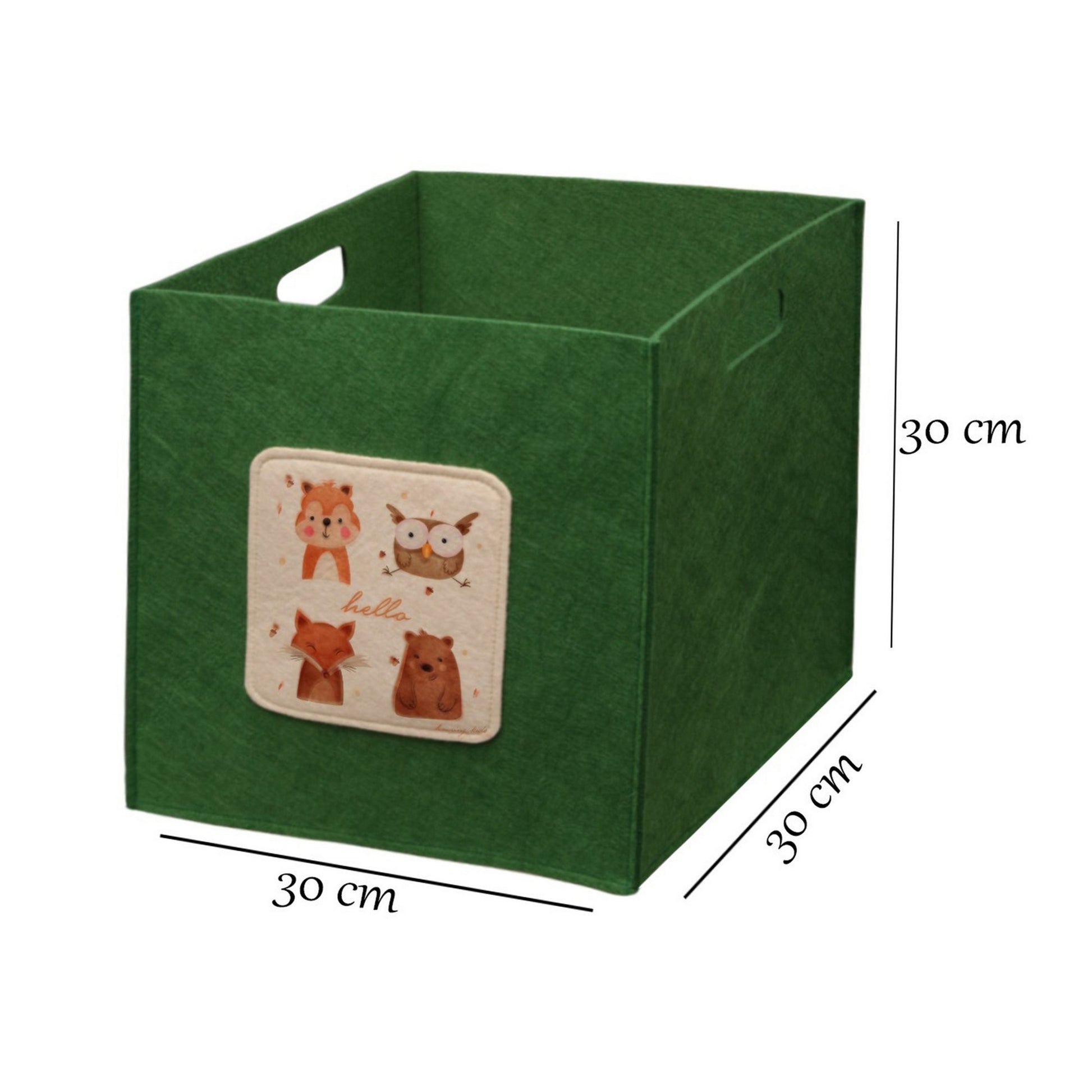Organizador Infantil Con Asas Verde Y Rojo_1