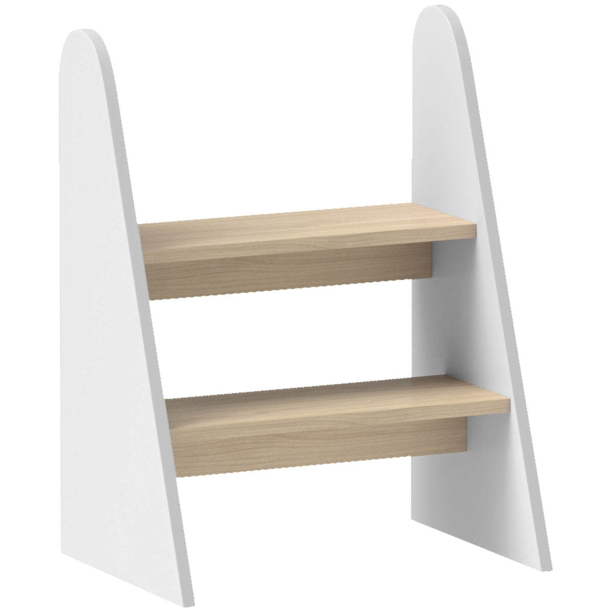 Escada De Apoio Para Crianças Aiyaplay Mdf E Painel Multicamada Branco 43x30x55 Cm_0
