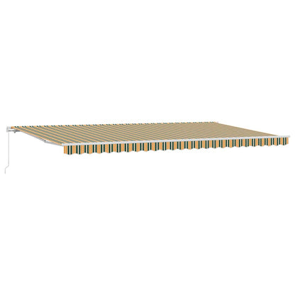 Toldo Retráctil Multicolor 600 X 350 Cm Poliéster Y Aluminio_0