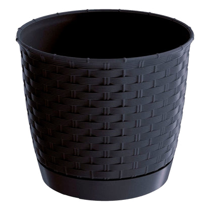 Maceta Ratolla Round 7,5l., Dimensiones (mm) 250x250x219, Color Antracita_0
