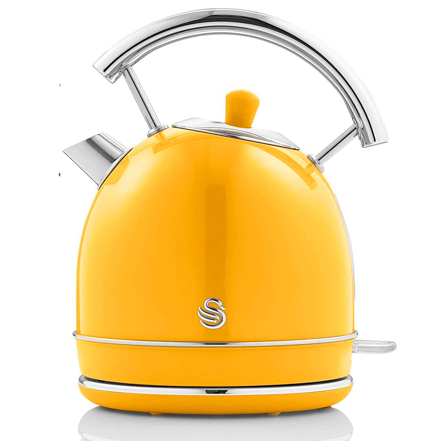 Swan Retro Set Desayuno Hervidor De Agua 1,8 L Inalámbrico, Tostadora 2 Rebanadas Anchas,vintage,stp7050yelneu,amarillo_4