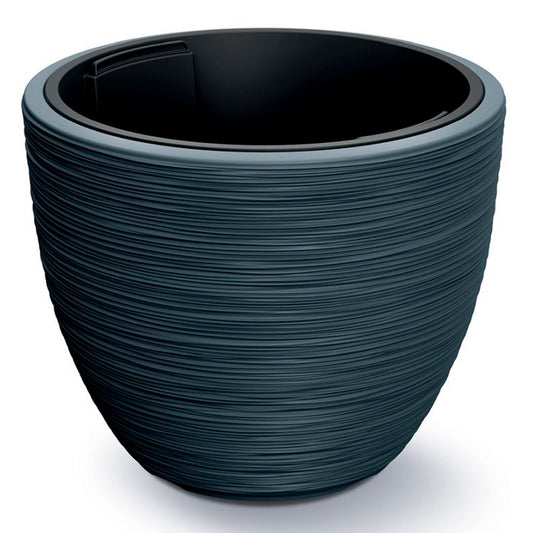 Macetero Color Antracita, Con Depósito, Colección Furu, De 56,9 X 56,9 X 44,5 Cm, Capacidad De 92 L._0