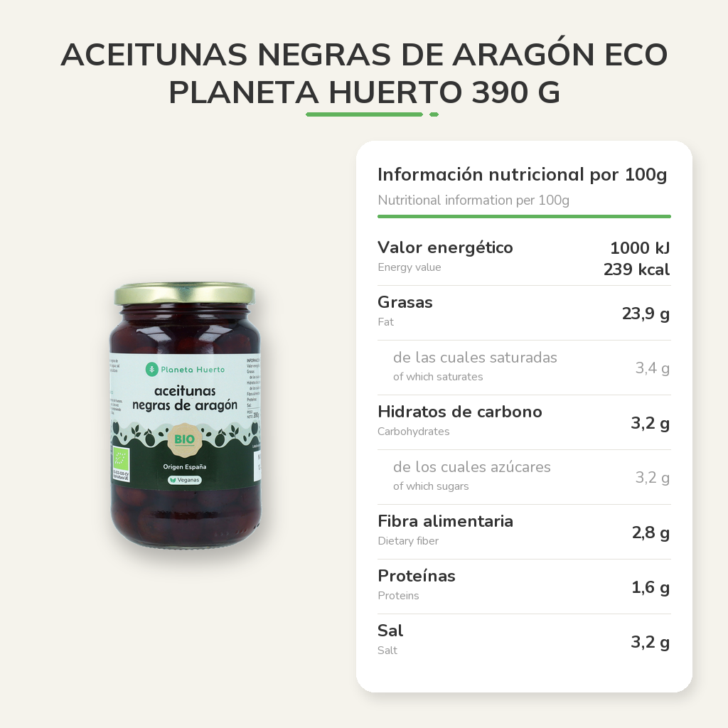Información nutricional