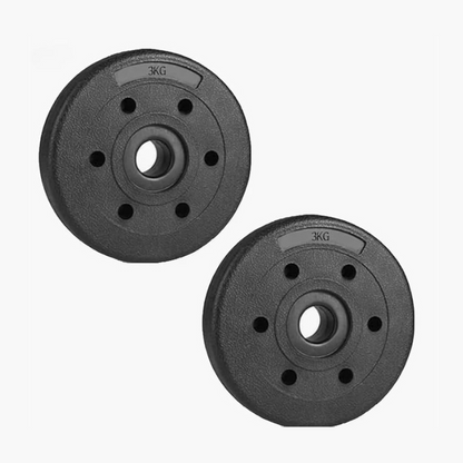 Discos De Pesas Perpetual De 3 Kg (paquete De 2) Piezas Sueltas Con Orificio De 25 Mm_0