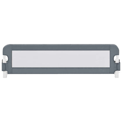 Vidaxl Barandilla De Seguridad Cama De Niño Poliéster Gris 150x42 Cm_2