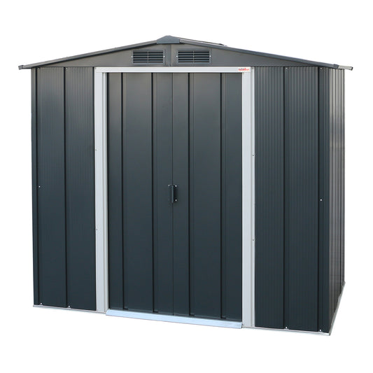 Caseta Cobertizo Eco Denia 6×4 Metal Gris Antracita_0