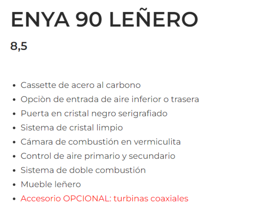Bricosol Estufa De Leña Ferlux Modelo Enya 90_1