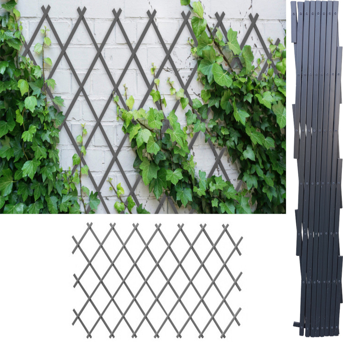 Celosia Plastica| Composicion 100% Pvc| Tutor De Plantas| Resistente| Decoracion Jardin 1x2m_1