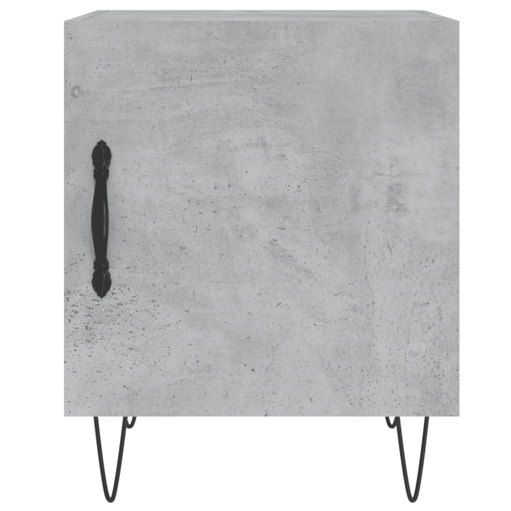 Mesitas Noche 2 Uds Madera Ingeniería Gris Hormigón 40x40x50 Cm_4