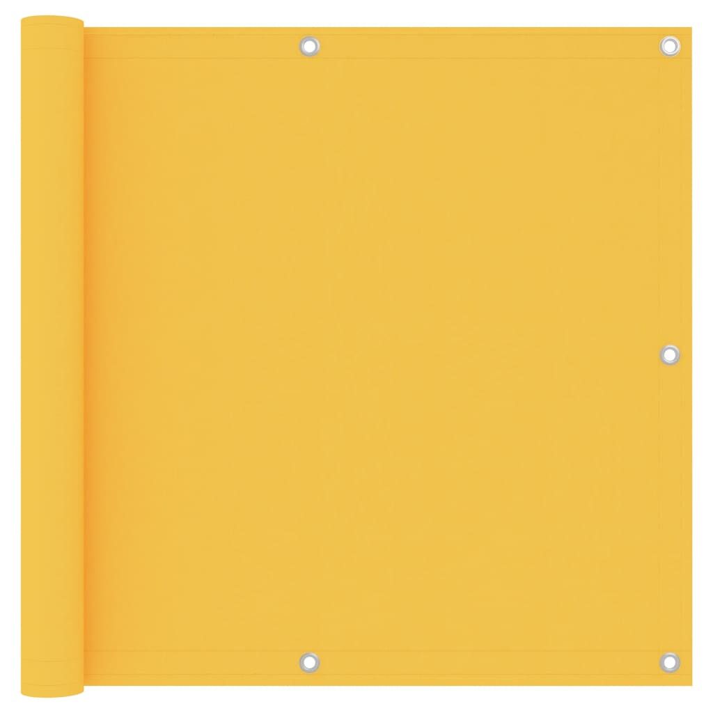 Vidaxl Toldo Para Balcón Tela Oxford Amarillo 90x500 Cm_0