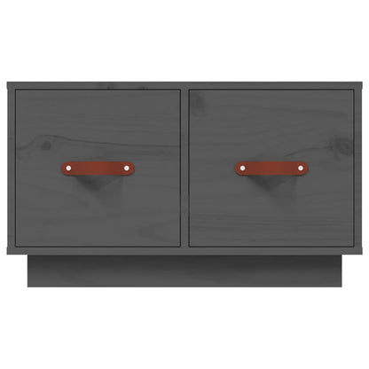 Mesa De Centro De Madera Maciza De Pino Gris 60x53x35 Cm_4