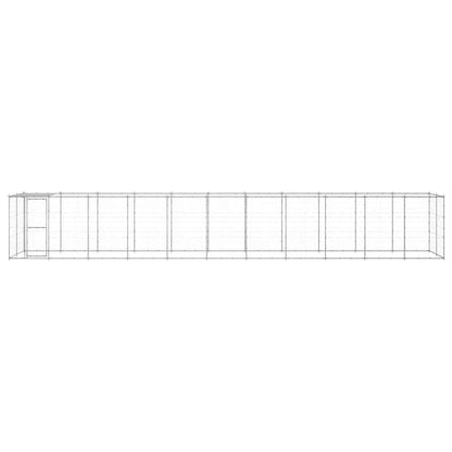 Perrera De Exterior De Acero Galvanizado Con Techo 26,62 M²_3