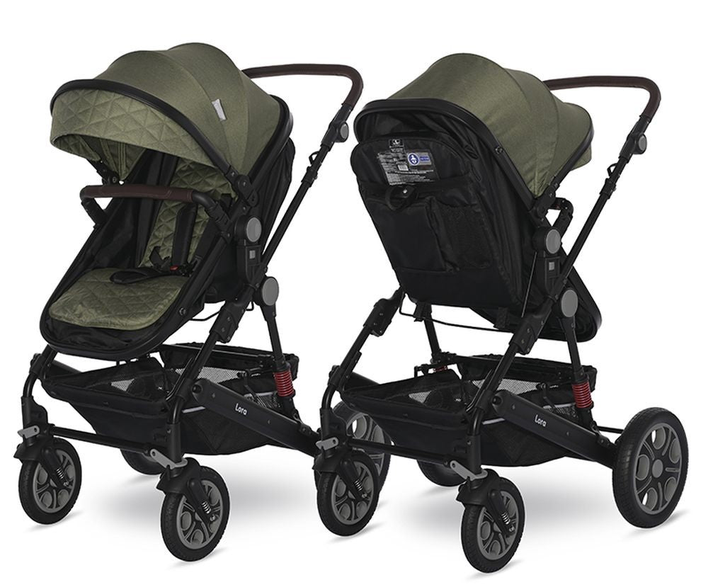 Carro De Bebé Tres Piezas Convertible Lora Hasta 15 Kg Loden Green_2