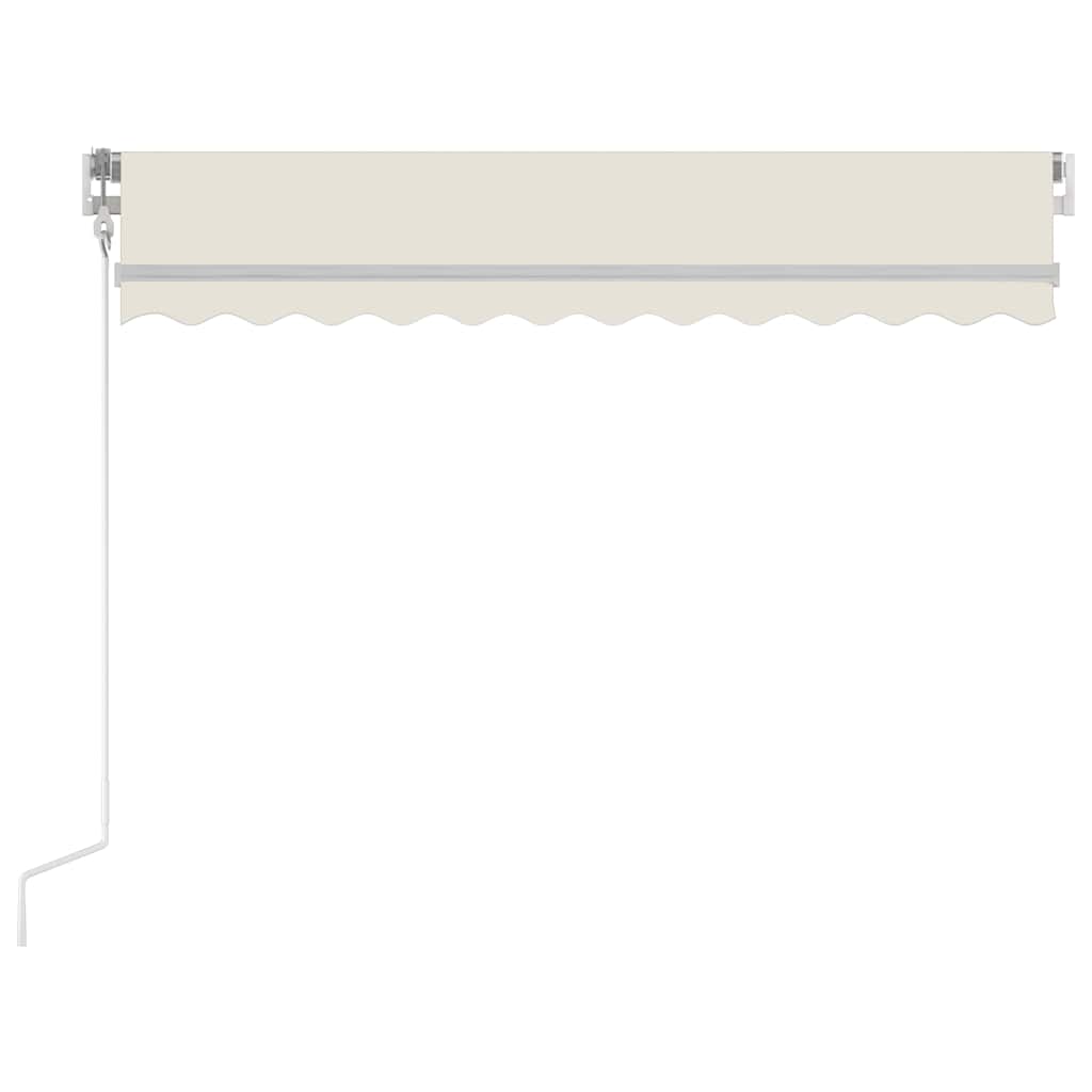 Toldo Automático Con Led Sensor De Viento Color Crema 300x250cm_3