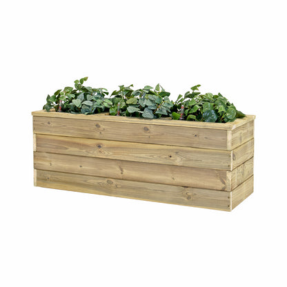 Jardinera De Madera Con Autorriego 110x40x40 Cm Nidum Basic Hortalia_0