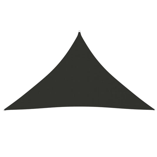 Vidaxl Toldo De Vela Triangular Tela Oxford Gris Antracita 5x5x6 M_0