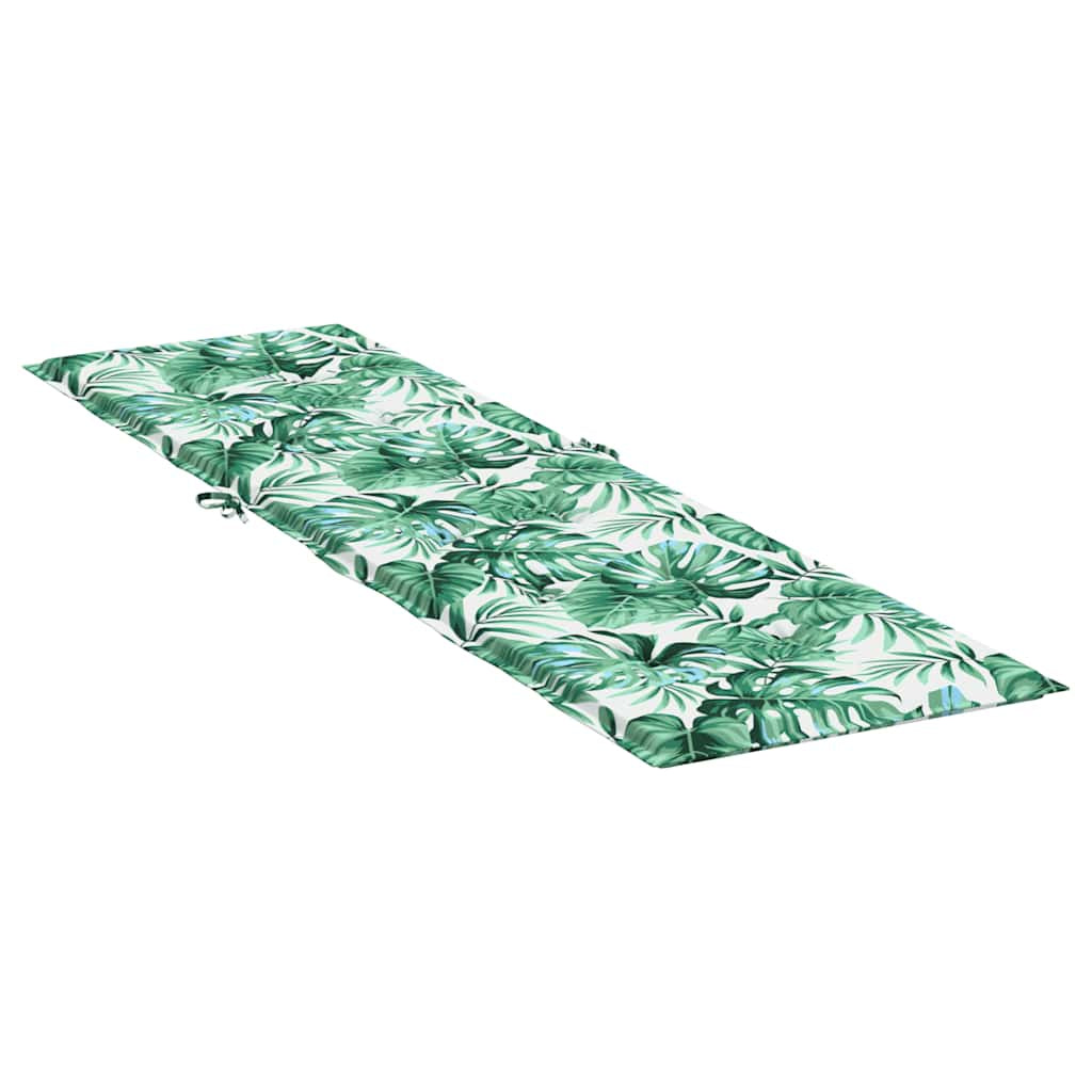 Vidaxl Cojín Para Tumbona Tela Oxford Estampado De Hojas_3