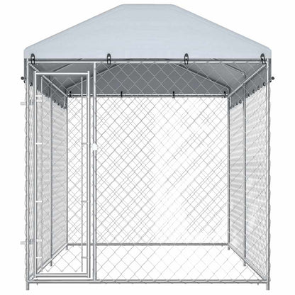 Perrera De Exterior Con Toldo 382x192x225 Cm_3