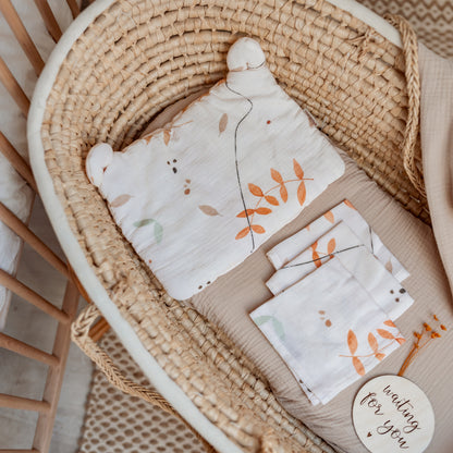 Set De 3 Muselinas 35x35 Cm Boho Leaves Light_3