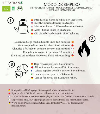 Infusión De Hibisco En Pirámides Ecológica | Frisafran 30 Uds_3
