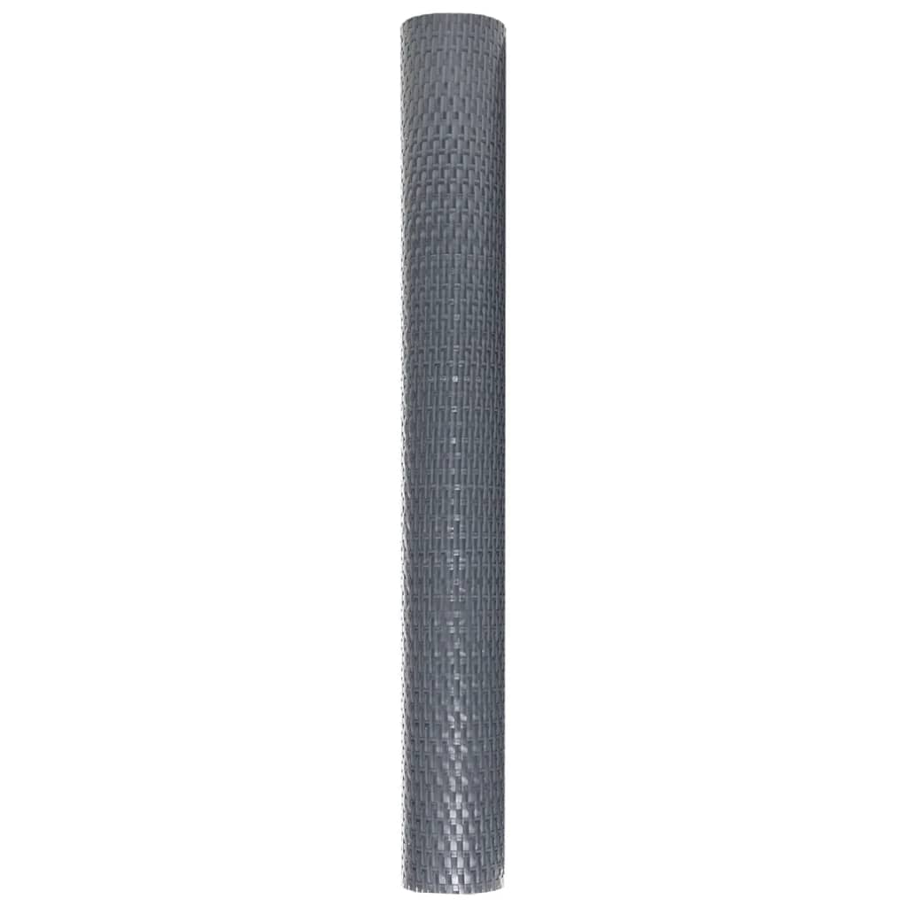 Toldo Para Balcón Ratán Sintético Gris Antracita 600x100 Cm / Vetonek_3