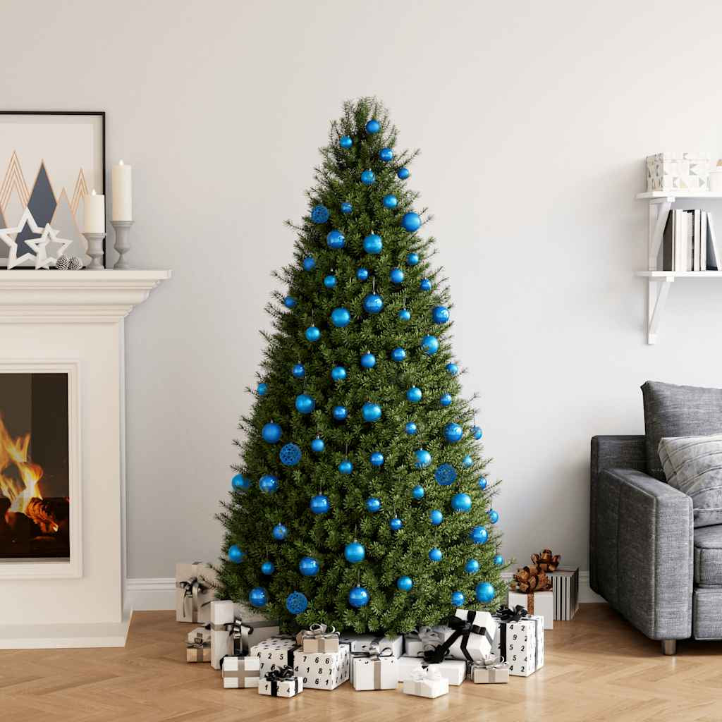 Vidaxl Juego De Bolas De Navidad 100 Piezas Azul_1
