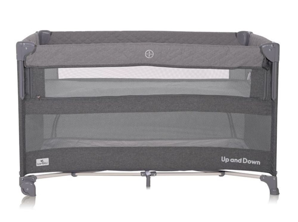 Cuna De Viaje Con Apertura Lateral Up And Down Cool Grey_2