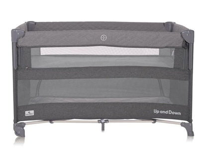 Cuna De Viaje Con Apertura Lateral Up And Down Cool Grey_2