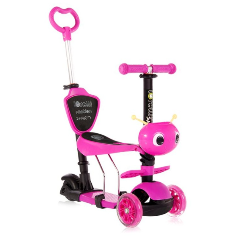 Patinete Infantil Con Asiento Y Respaldo Smart Plus Pink_0