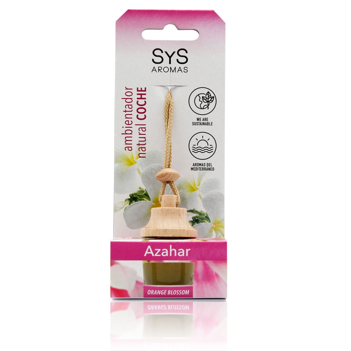 Ambientador Coche Azahar SYS Aromas Style 7 ml | Aroma Floral y Mediterráneo | Suave y Luminoso_0