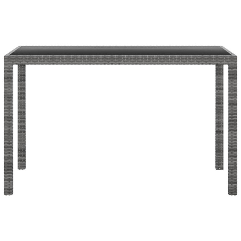 Vidaxl Set Comedor Para Jardín 3 Pzas Y Cojines Ratán Sintético Gris_5