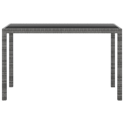Vidaxl Set Comedor Para Jardín 3 Pzas Y Cojines Ratán Sintético Gris_5