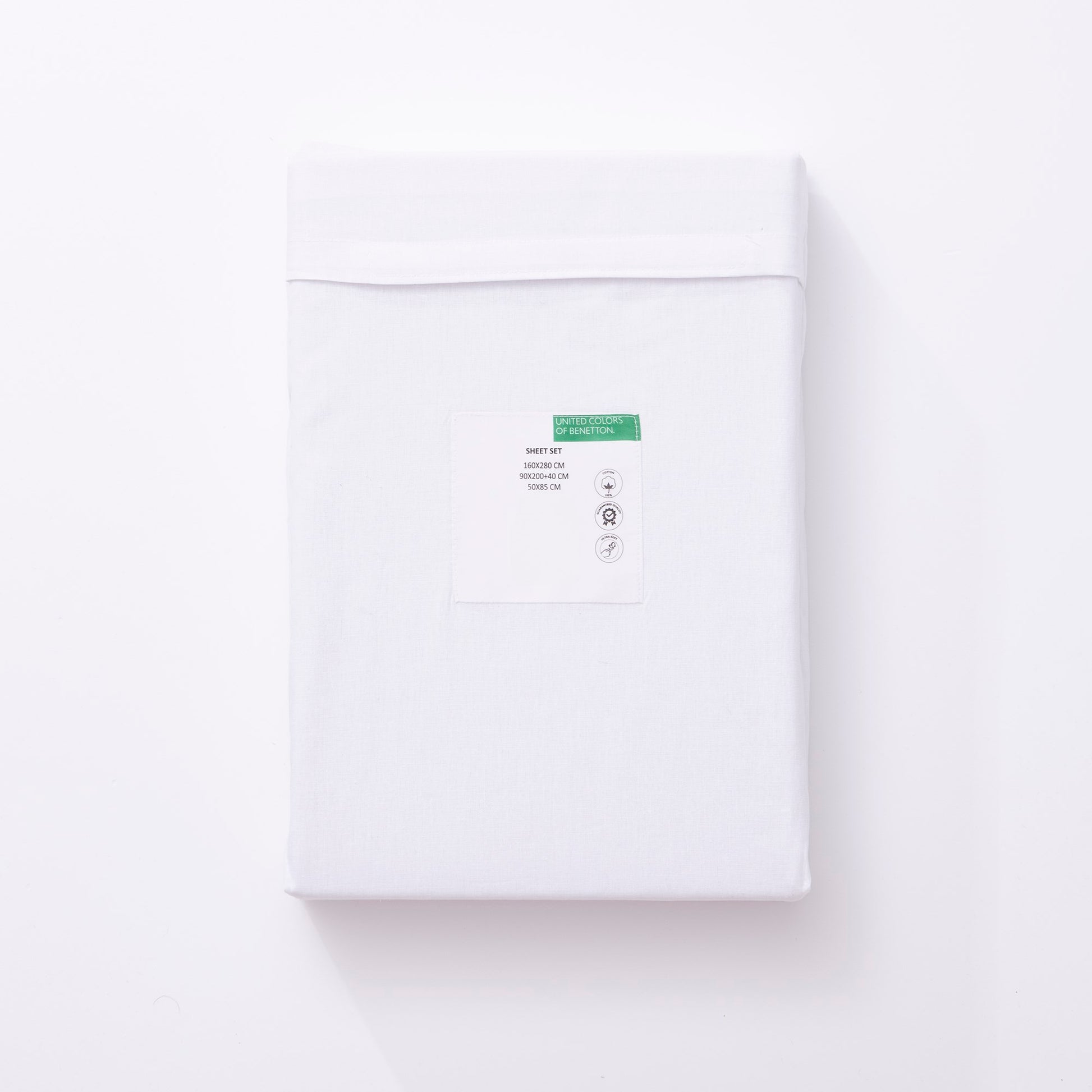 Set 4pzs Sabana Doble: Sabana Plana (240x240cm C/ Dobladillo Simple 5cm) + Sabana Bajera (160x200+30cm Flap) + 2 Funda De Almohada (50x80cm) 100% Alg