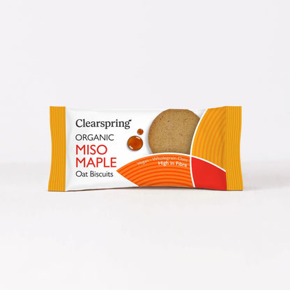 Galletas de Avena con Miso y Arce Bio Clearspring 40 g