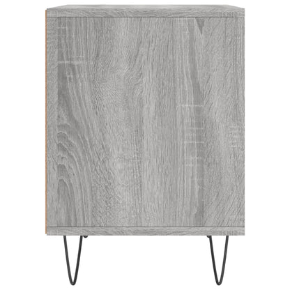 Mesita De Noche Madera De Ingeniería Gris Sonoma 40x35x50 Cm_3