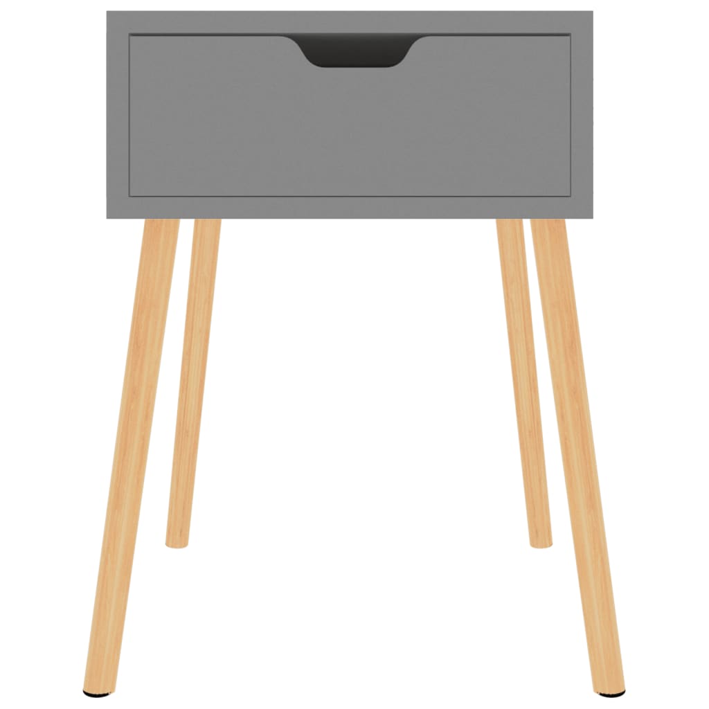 Mesitas De Noche 2 Uds Madera De Ingeniería Gris 40x40x56 Cm_1