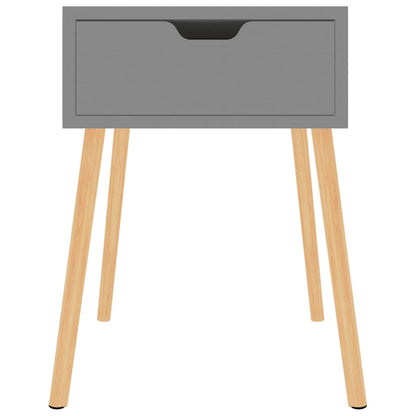 Mesitas De Noche 2 Uds Madera De Ingeniería Gris 40x40x56 Cm_1
