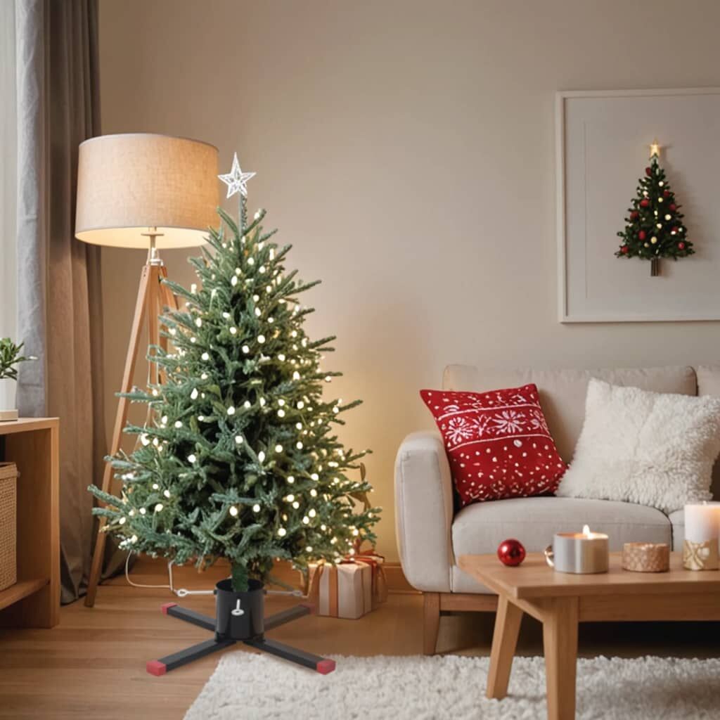 Vidaxl Soporte Para Árbol De Navidad Negro 61x61x15,5 Cm_1