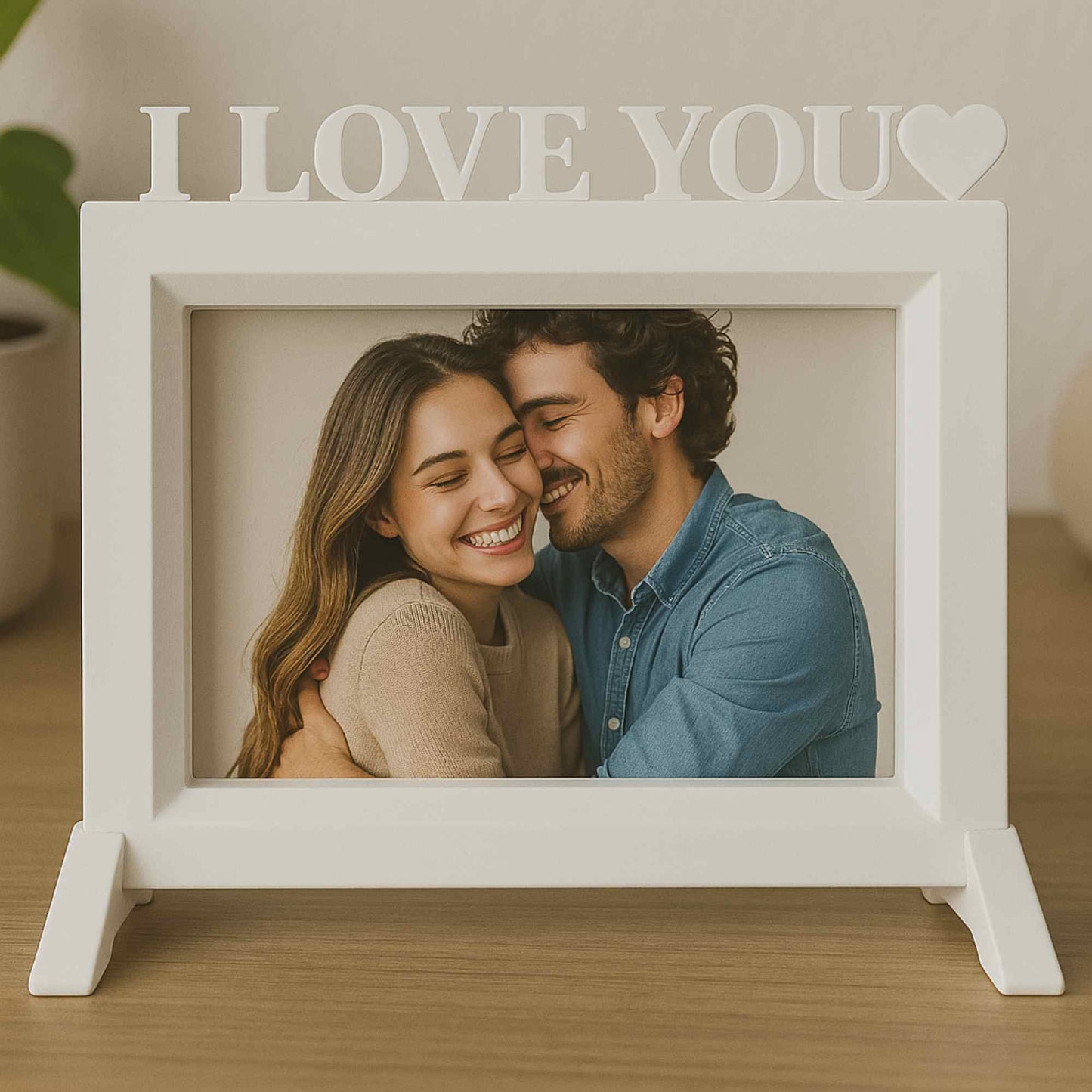 Wellhome - Marco I Love You Blanco 20,5x13,5 Cm Para Fotos 10x15 Cm_2