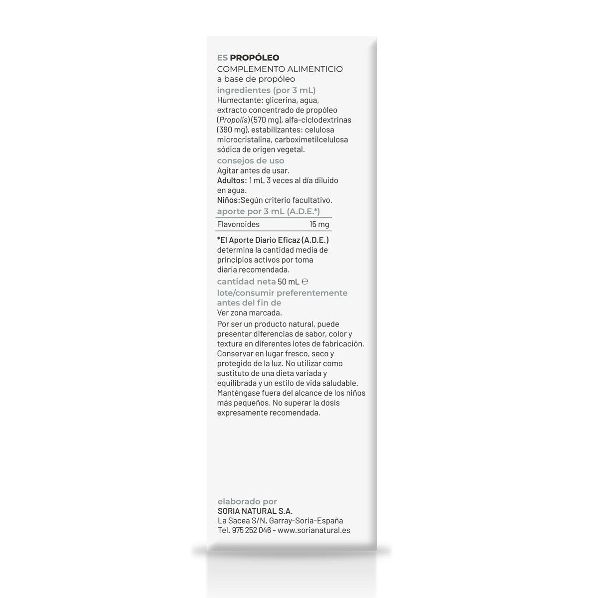 Extracto de Propóleo S. XXI Soria Natural 50 ml