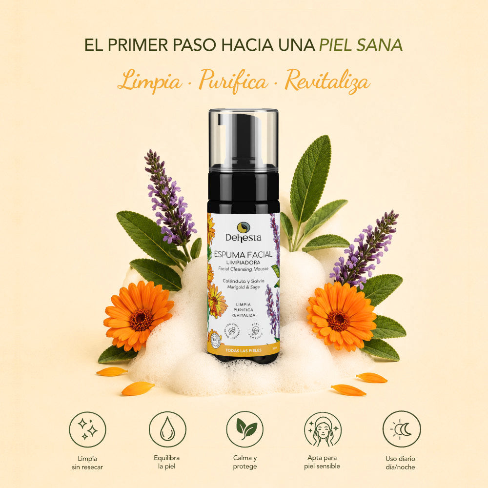 Espuma Limpiadora Facial Bio | Limpieza Diaria Pieles Sensibles 150ml_2