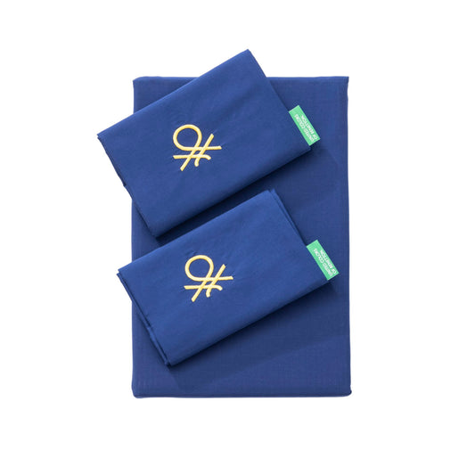 Set 4pzs Sabana King: Sabana Plana (260x280cm C/ Dobladillo Simple 5cm) + Sabana Bajera (200x200+30cm Flap) + 2 Funda De Almohada (50x80cm) 100% Algo_0