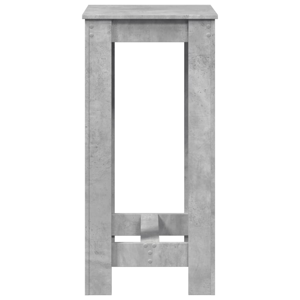 Mesa Alta De Bar Madera Ingeniería Gris Hormigón 51x50x103,5 Cm_3